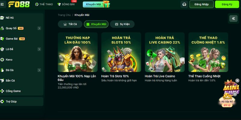FO88 Trải Nghiệm Cá Cược Đỉnh Cao Với Tính Năng Vượt Trội 3 Tìm hiểu những ưu đãi và sự kiện hot tại FO88