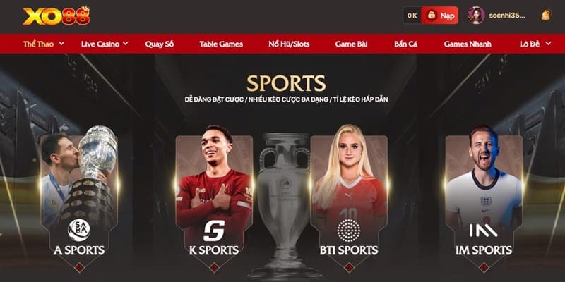 XO88 - Sảnh Cá Cược Đẳng Cấp, Săn Thưởng Cực Khủng 2 Trải nghiệm cá độ thể thao đẳng cấp, kịch tính